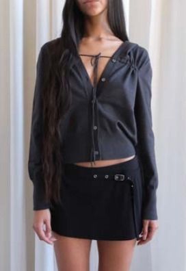 Geel - Rori Cardigan - Charcoal